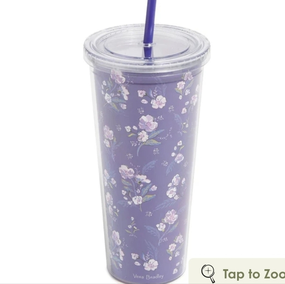 Vera Bradley Wild Roses Tumbler NWT - Picture 9 of 10